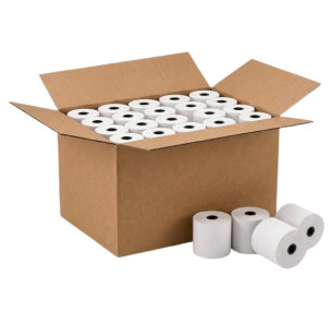 Thermal Paper Rolls 57mm / 17m for Cash Register and POS Terminal – Box of 100 Pcs